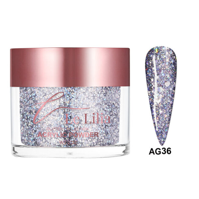 Le Lilia - AG36 - Glitter Collection - AIO Powder - 2 oz