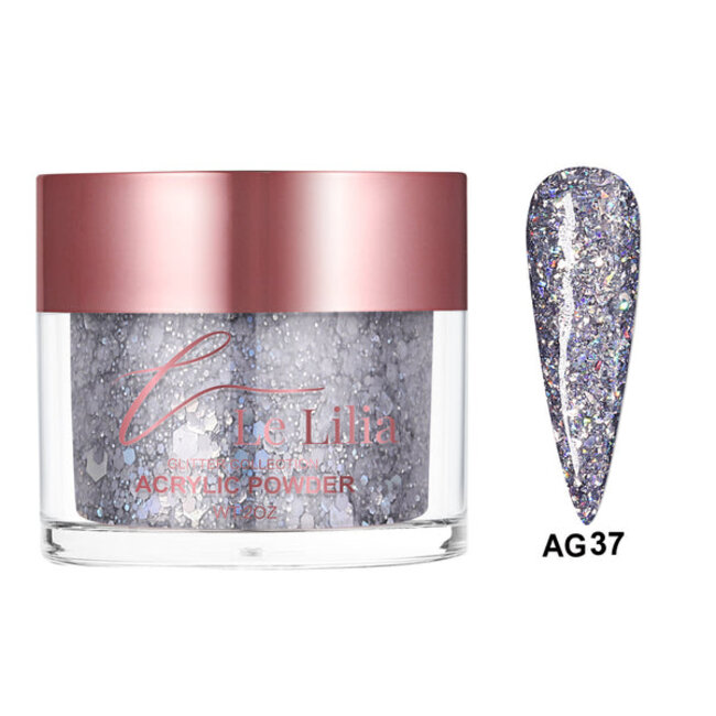 Le Lilia - AG37 - Glitter Collection - AIO Powder - 2 oz