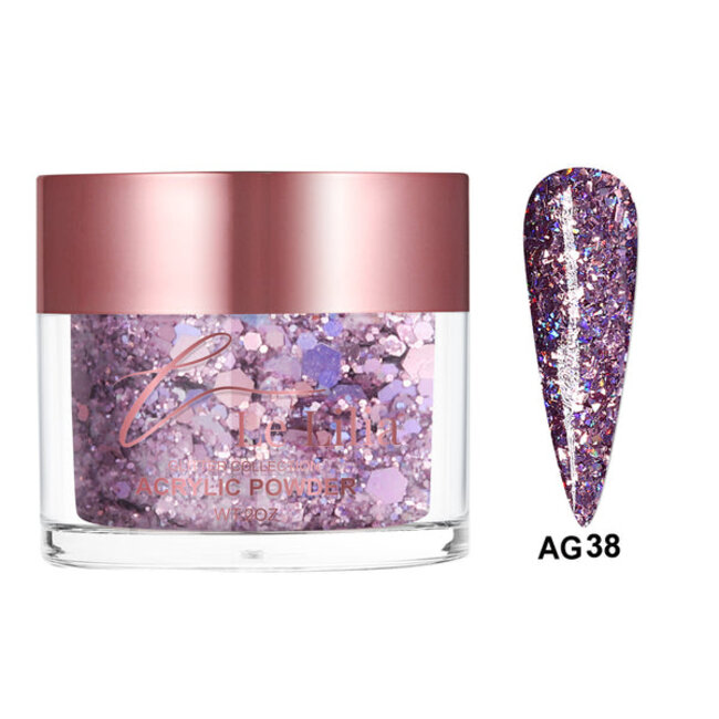Le Lilia - AG38 - Glitter Collection - AIO Powder - 2 oz