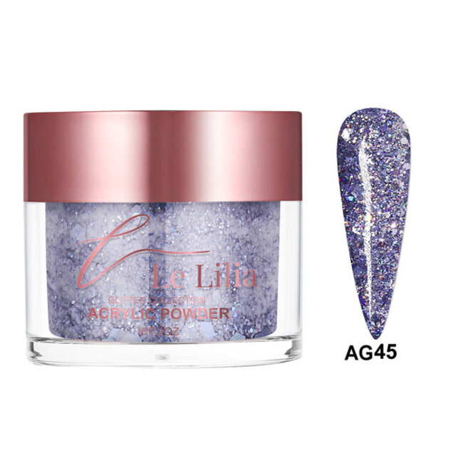 Le Lilia - AG45 - Glitter Collection - AIO Powder - 2 oz