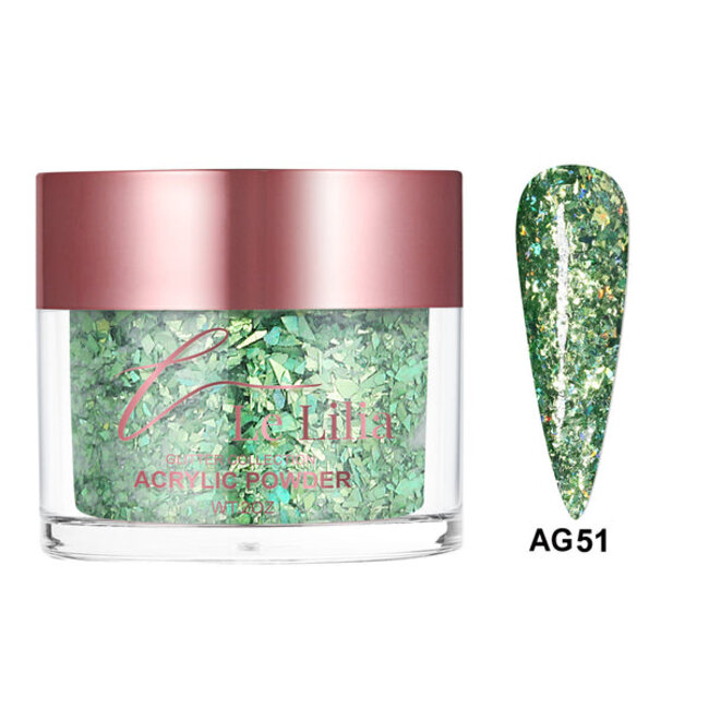 Le Lilia - AG51 - Glitter Collection - AIO Powder - 2 oz