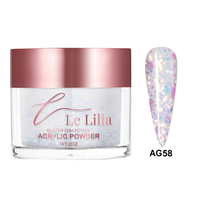 Le Lilia - AG58 - Glitter Collection - AIO Powder - 2 oz