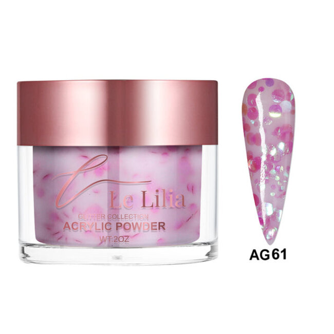 Le Lilia Le Lilia - AG61 - Glitter Collection - AIO Powder - 2 oz
