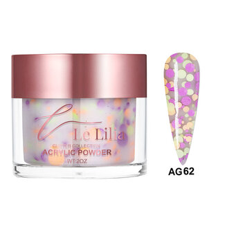 Le Lilia Le Lilia - AG62 - Glitter Collection - AIO Powder - 2 oz