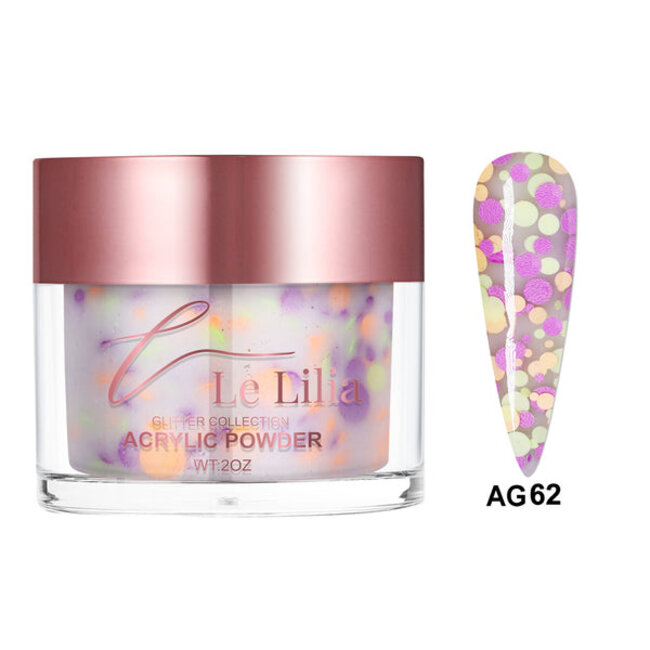 Le Lilia - AG62 - Glitter Collection - AIO Powder - 2 oz