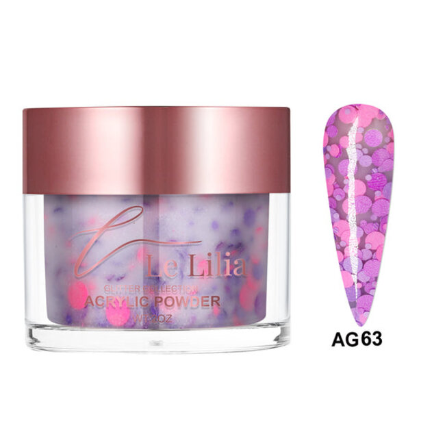Le Lilia - AG63 - Glitter Collection - AIO Powder - 2 oz