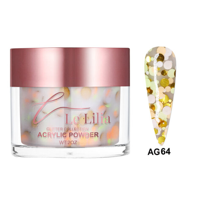 Le Lilia - AG64 - Glitter Collection - AIO Powder - 2 oz