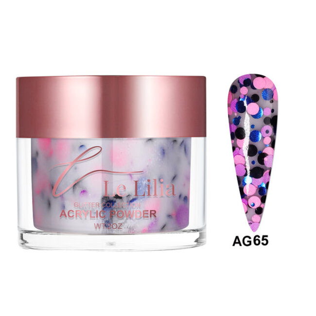 Le Lilia Le Lilia - AG65 - Glitter Collection - AIO Powder - 2 oz