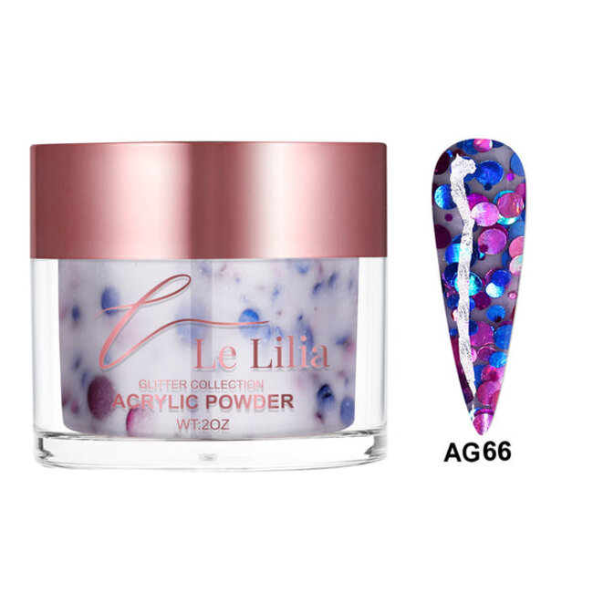 Le Lilia - AG66 - Glitter Collection - AIO Powder - 2 oz