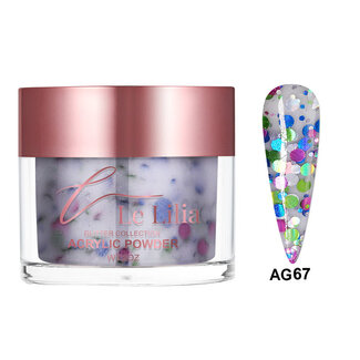Le Lilia Le Lilia - AG67 - Glitter Collection - AIO Powder - 2 oz