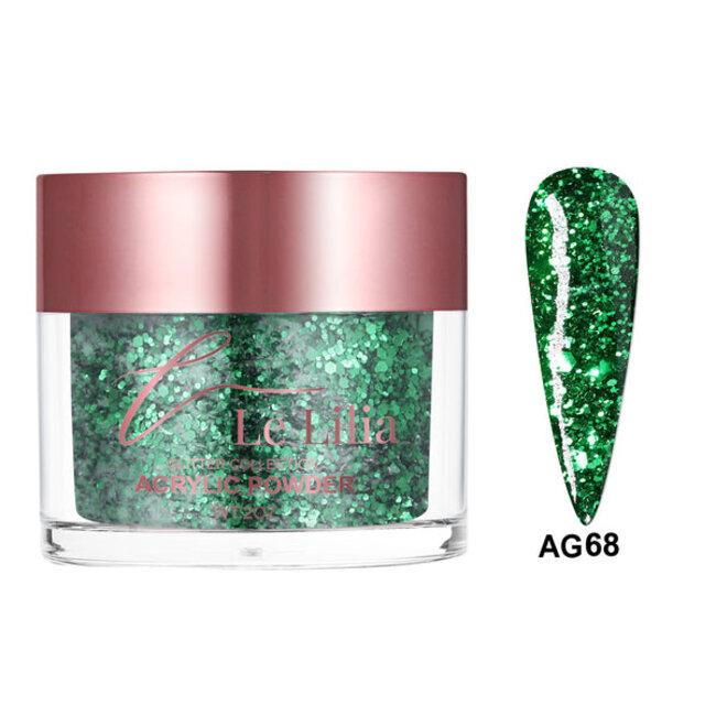 Le Lilia - AG68 - Glitter Collection - AIO Powder - 2 oz