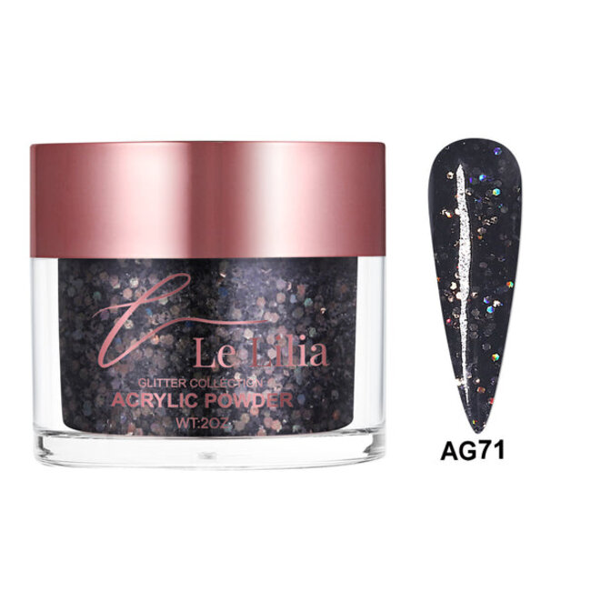 Le Lilia - AG71 - Glitter Collection - AIO Powder - 2 oz