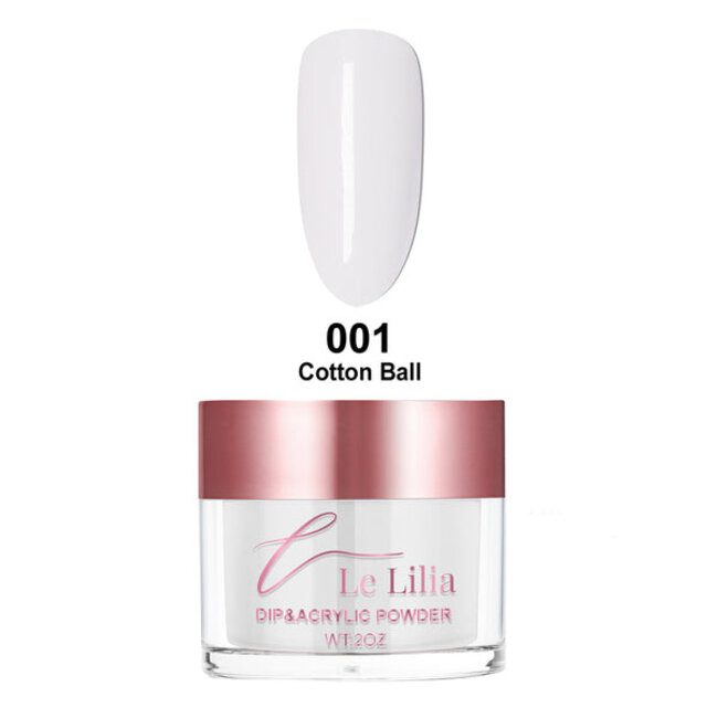 Le Lilia - 001 - Cotton Ball - AIO Powder - 2 oz