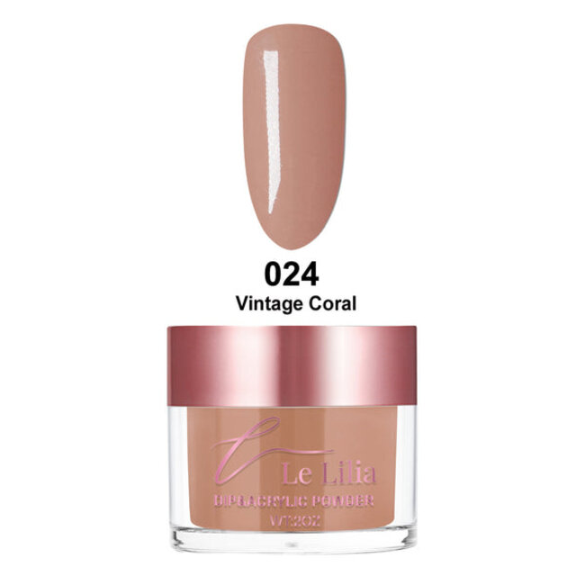 Le Lilia - 024 - Vintage Coral - AIO Powder - 2 oz