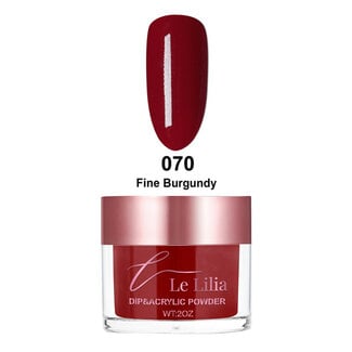 Le Lilia Le Lilia - 070 - Fine Burgundy - AIO Powder - 2 oz