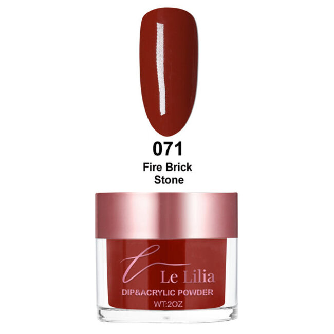Le Lilia Le Lilia - 071 - Fire Brick Stone - AIO Powder - 2 oz