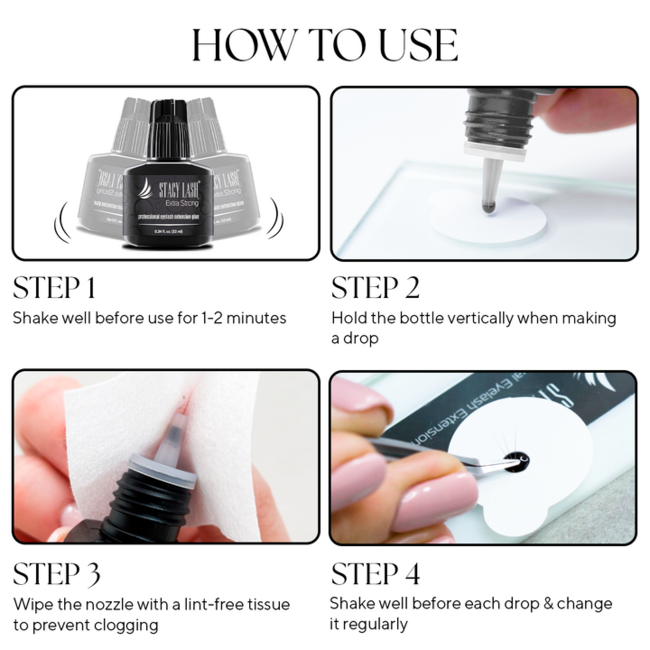 Stacy Lash - Eyelash Glue - Extra Strong - 10ml