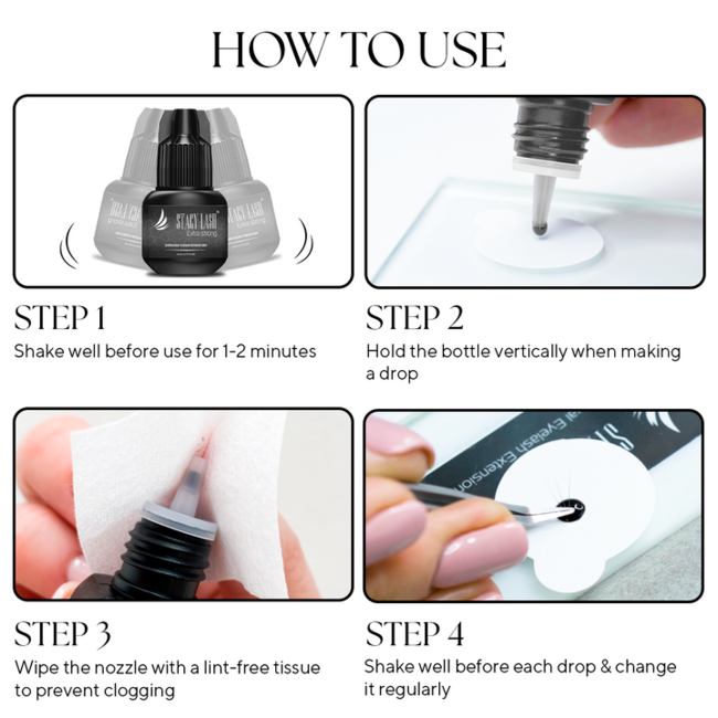 Stacy Lash - Eyelash Glue - Extra Strong - 5ml