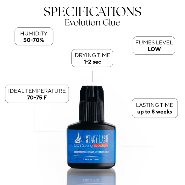 Stacy Lash - Eyelash Glue - Extra Strong Evolution - 10ml *