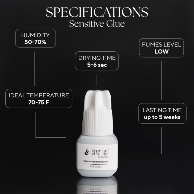 Stacy Lash - Eyelash Glue - Sensitive 5 ml