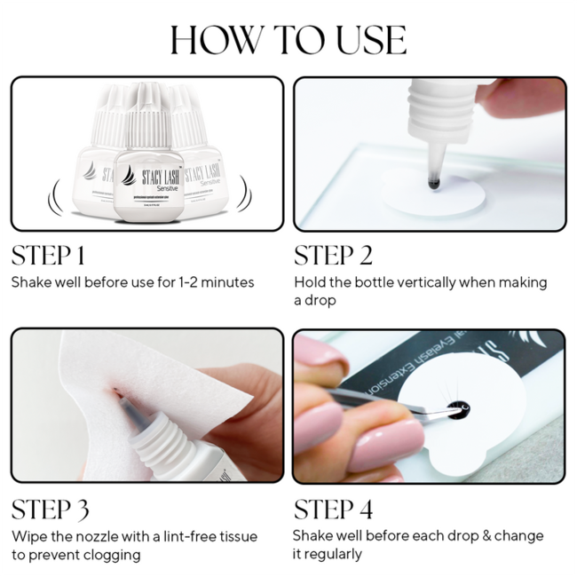 Stacy Lash - Eyelash Glue - Sensitive 5 ml