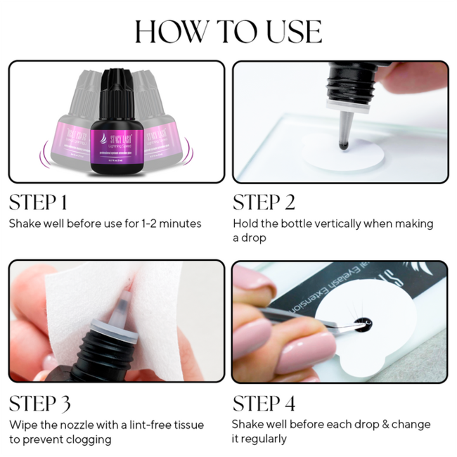 Stacy Lash - Eyelash Glue - Lightning Speed - 5ml