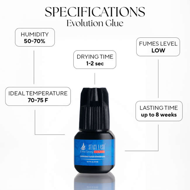 Stacy Lash - Eyelash Glue - Extra Strong Evolution - 5ml *