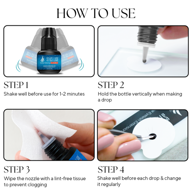 Stacy Lash - Eyelash Glue - Extra Strong Evolution - 5ml *