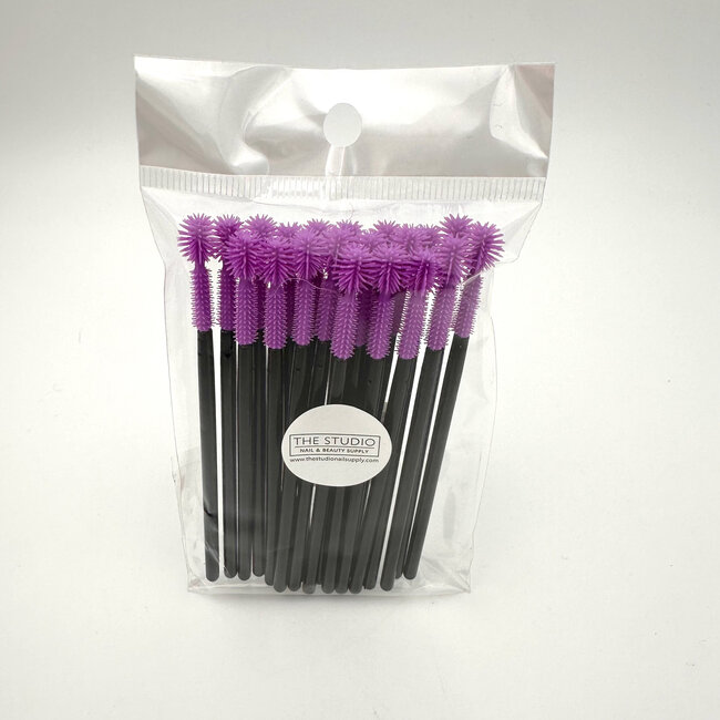 The Studio - Defining Lash Brush Wands - Purple - 20 ct