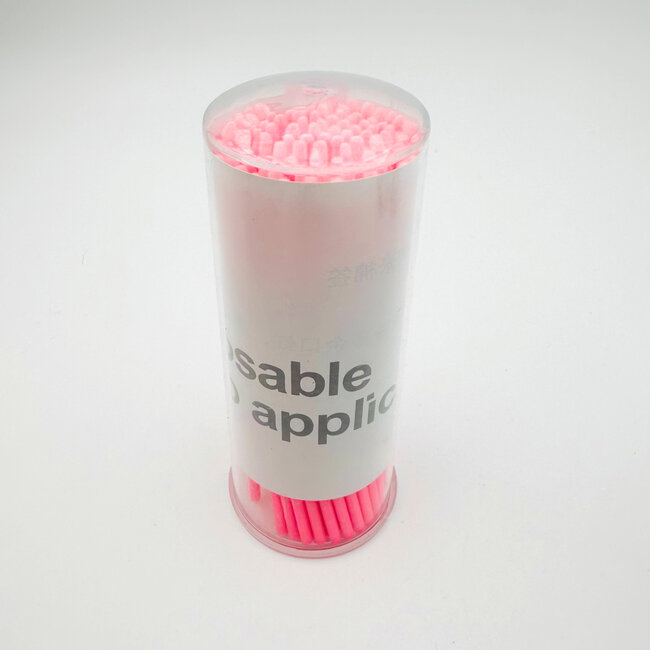 Disposable Micro Applicators - Pink - 100 ct