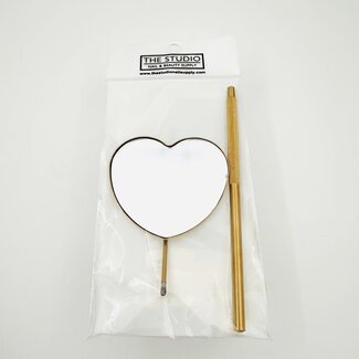 The Studio The Studio - Eyelash Extension Mirrors - Heart - Gold