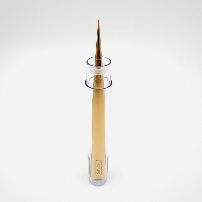 The Studio - Tweezers - Isolation All Types - Straight - Gold - 12