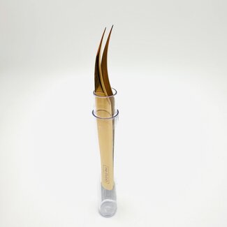 The Studio The Studio - Tweezers - Classic Pick Up - Curved  - Gold - 18
