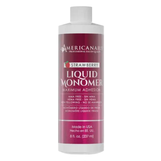 American Nails - Liquid Monomer - Strawberry - 8 oz