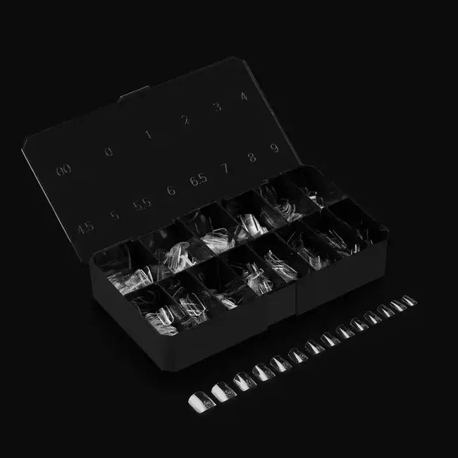 Apres - Tip Box 2.0 Gel X - Clear - Natural Square - Extra Short