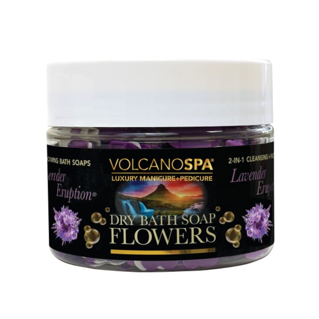Volcano Spa - Dry Bath Soap Flowers - 12 oz - Lavender