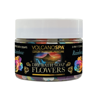 LA PALM Volcano Spa - Dry Bath Soap Flowers - 12 oz - Rainbow