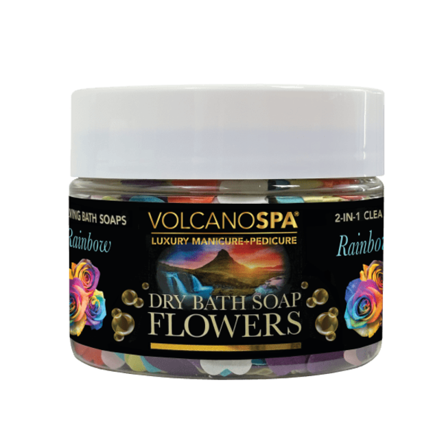 Volcano Spa - Dry Bath Soap Flowers - 12 oz - Rainbow