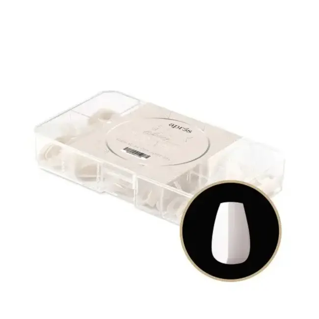 Apres - Tip Box Gel X - Whitney - Natural Coffin - Extra Short