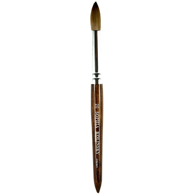 Sophia - Kolinsky Acrylic Brush - Japan - Wood - #20