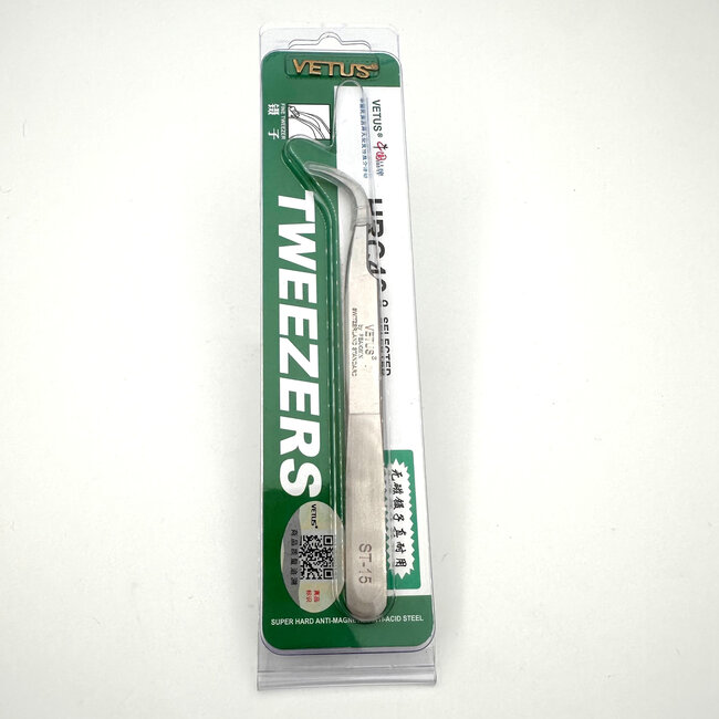 Vetus - Tweezers Fine Tip Curved - ST15 - 110mm