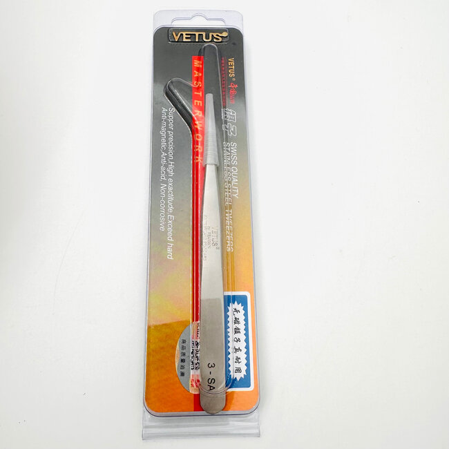 Vetus - Tweezers Fine Tip - 3SA  - 120mm