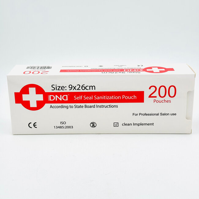 DND - Self Seal Sanitization Pouch - Large 9x26cm - 200 ct