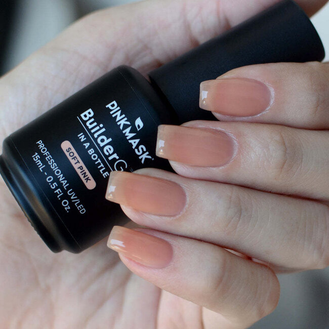 Pink Mask - Builder Gel in Bottle - Soft Pink - .5 fl oz