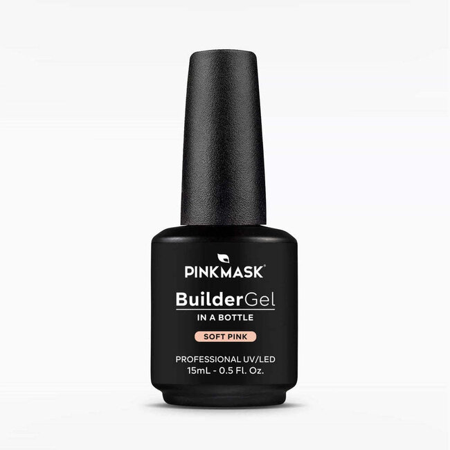 Pink Mask - Builder Gel in Bottle - Soft Pink - .5 fl oz