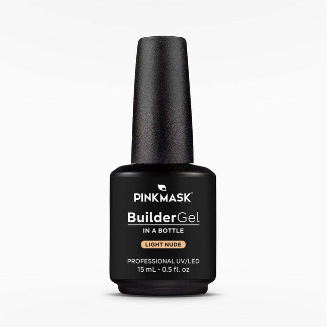 Pink Mask - Builder Gel in Bottle - Light Nude - .5 fl oz