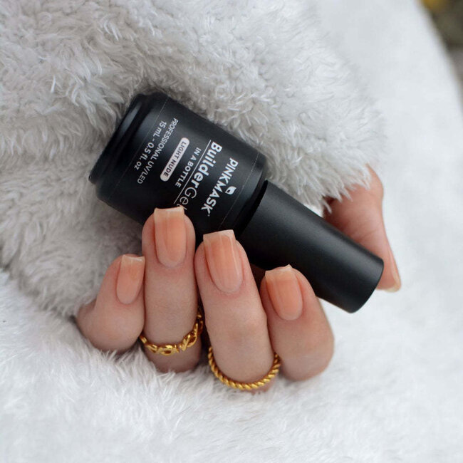 Pink Mask - Builder Gel in Bottle - Light Nude - .5 fl oz