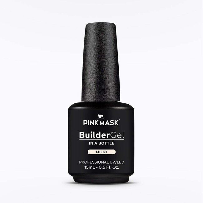 Pink Mask - Builder Gel in Bottle - Milky - .5 fl oz