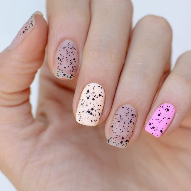 Pink Mask - Gel Top Coat 019 - Matte Dots  #1