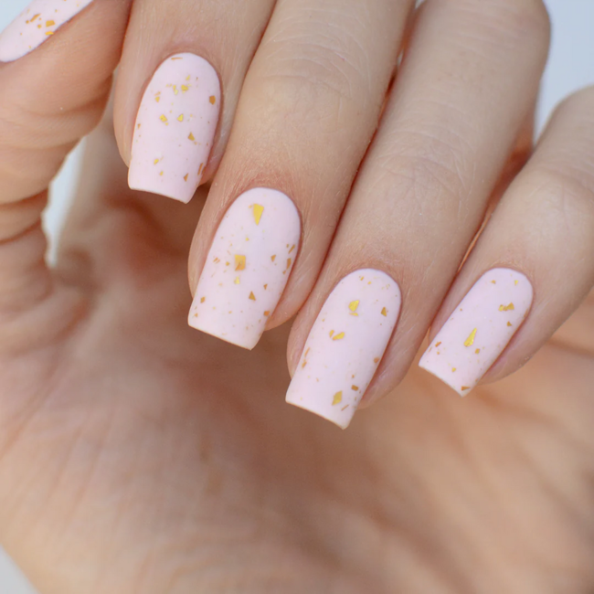 Pink Mask - Gel Top Coat 039 - Gold Diamond Matte #1